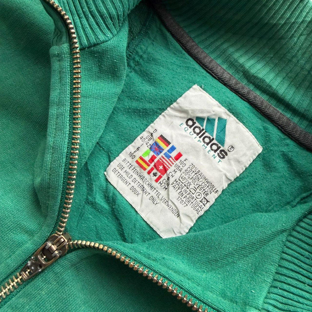 90's Adidas Equipment Qtr Zip Sweater - Medium