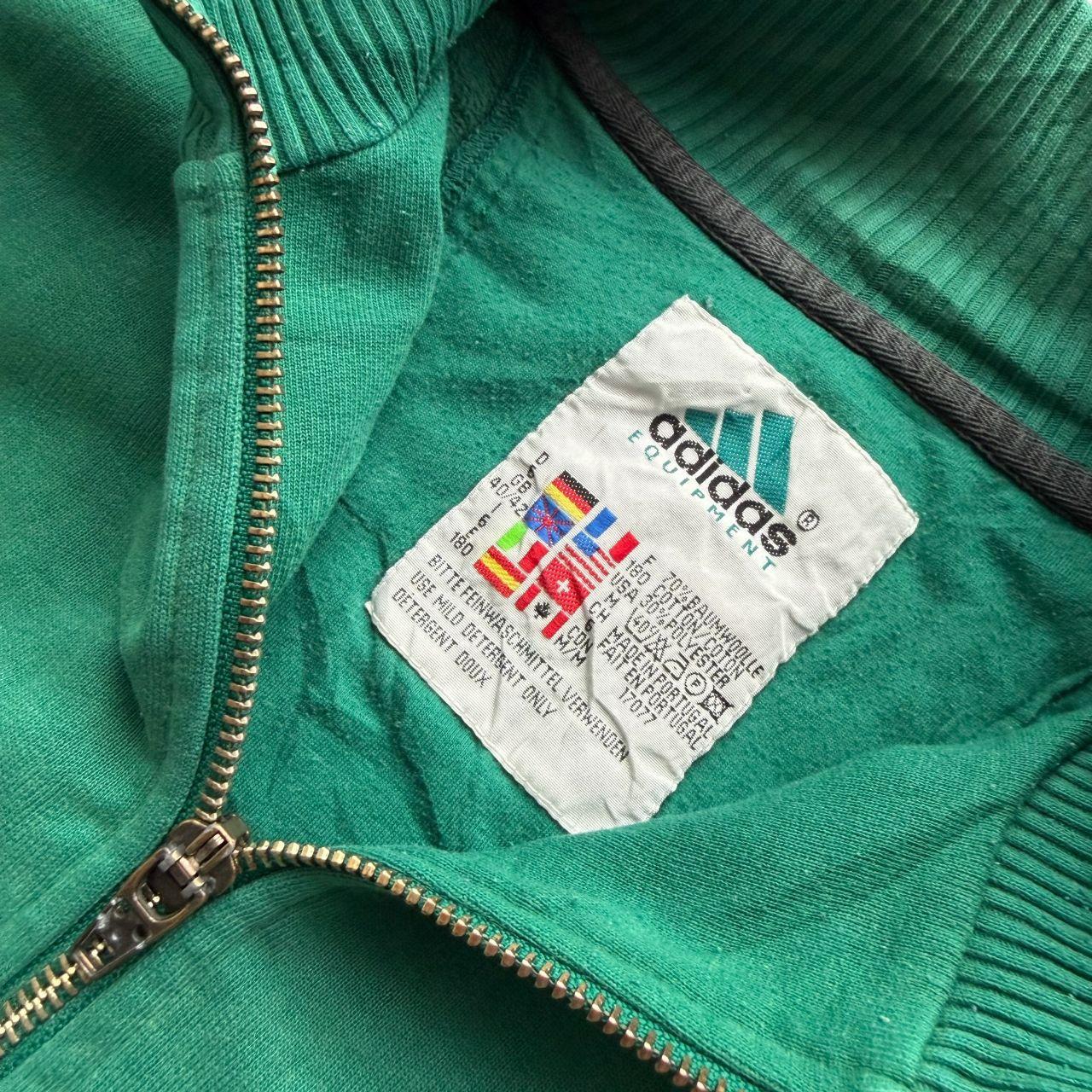 90's Adidas Equipment Qtr Zip Sweater - Medium
