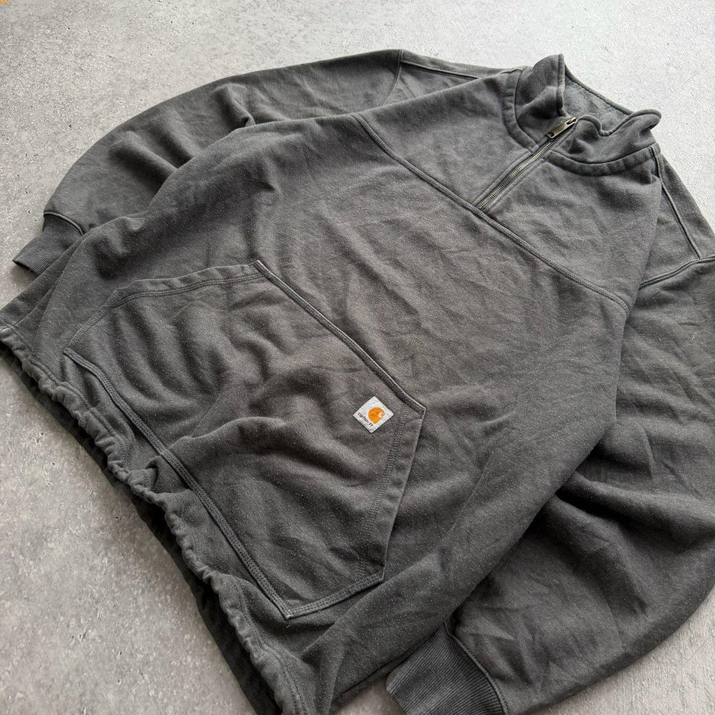 Vintage Carhartt Qtr Zip Sweater (XL)
