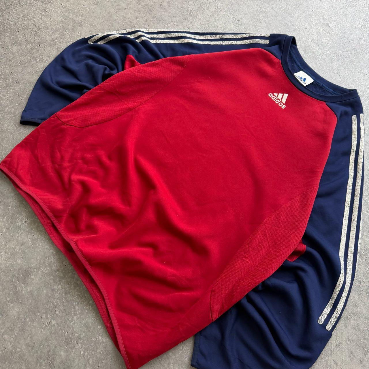 Adidas Men's red multi Sweatshirts