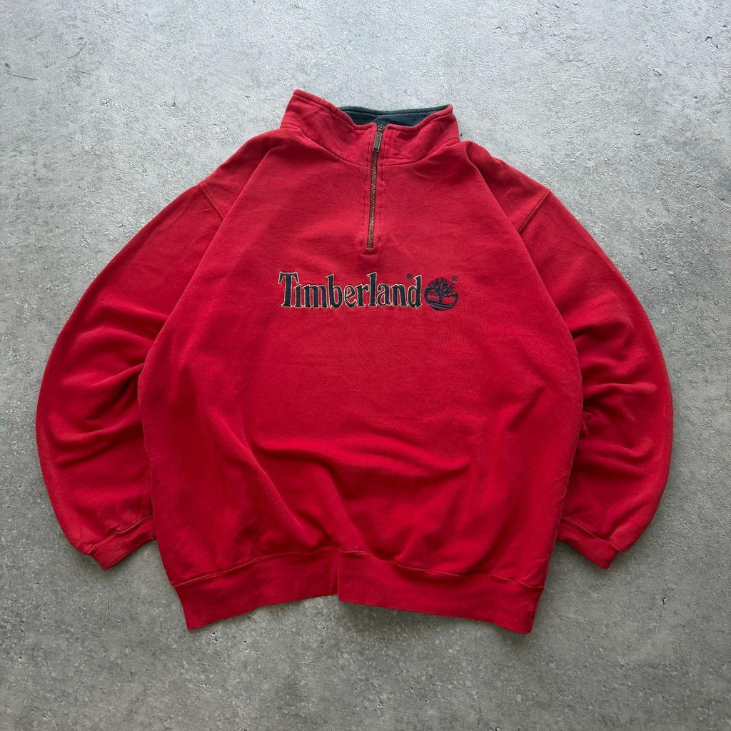90's Timberland 1/4 Zip Sweater (L)