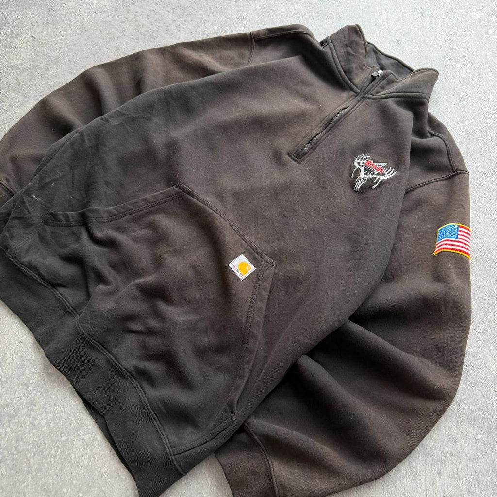 Vintage Carhartt Quarter Zip Sweater (L)
