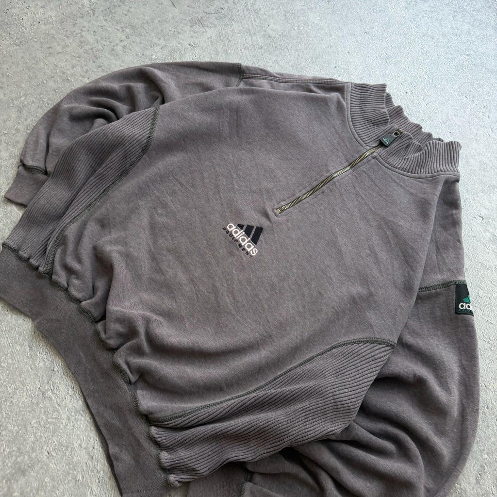 90’s Adidas Equipment 1/4 Zip Sweater (M)