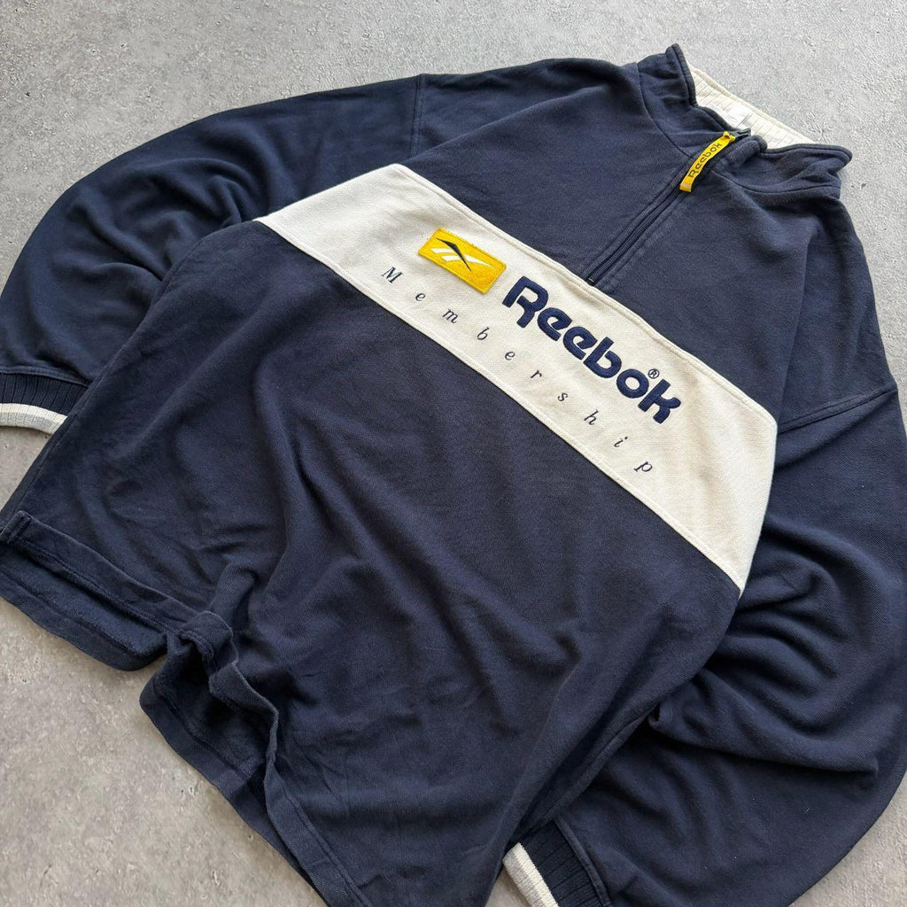 90's Reebok 1/4 Zip Sweater (L)
