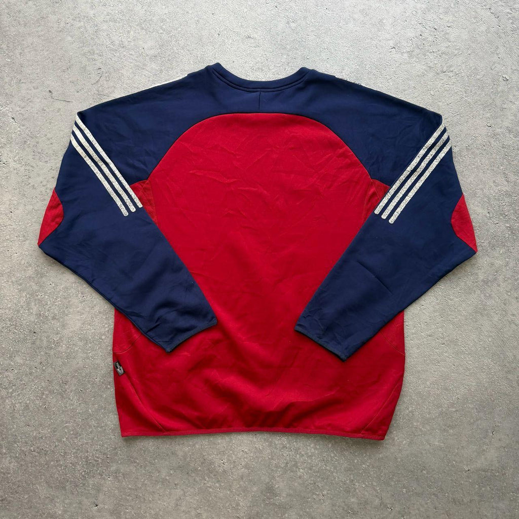 Adidas Men's red multi Sweatshirts