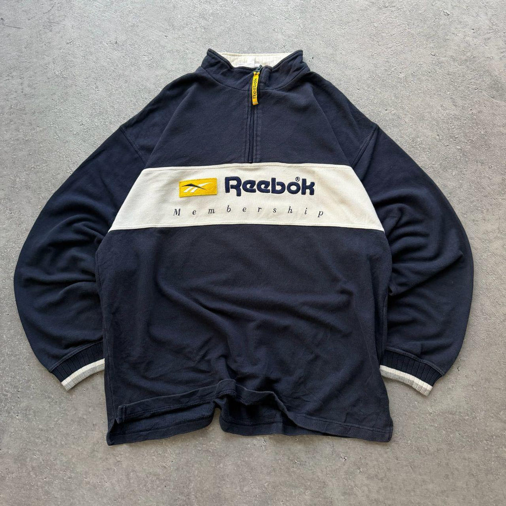 90's Reebok 1/4 Zip Sweater (L)