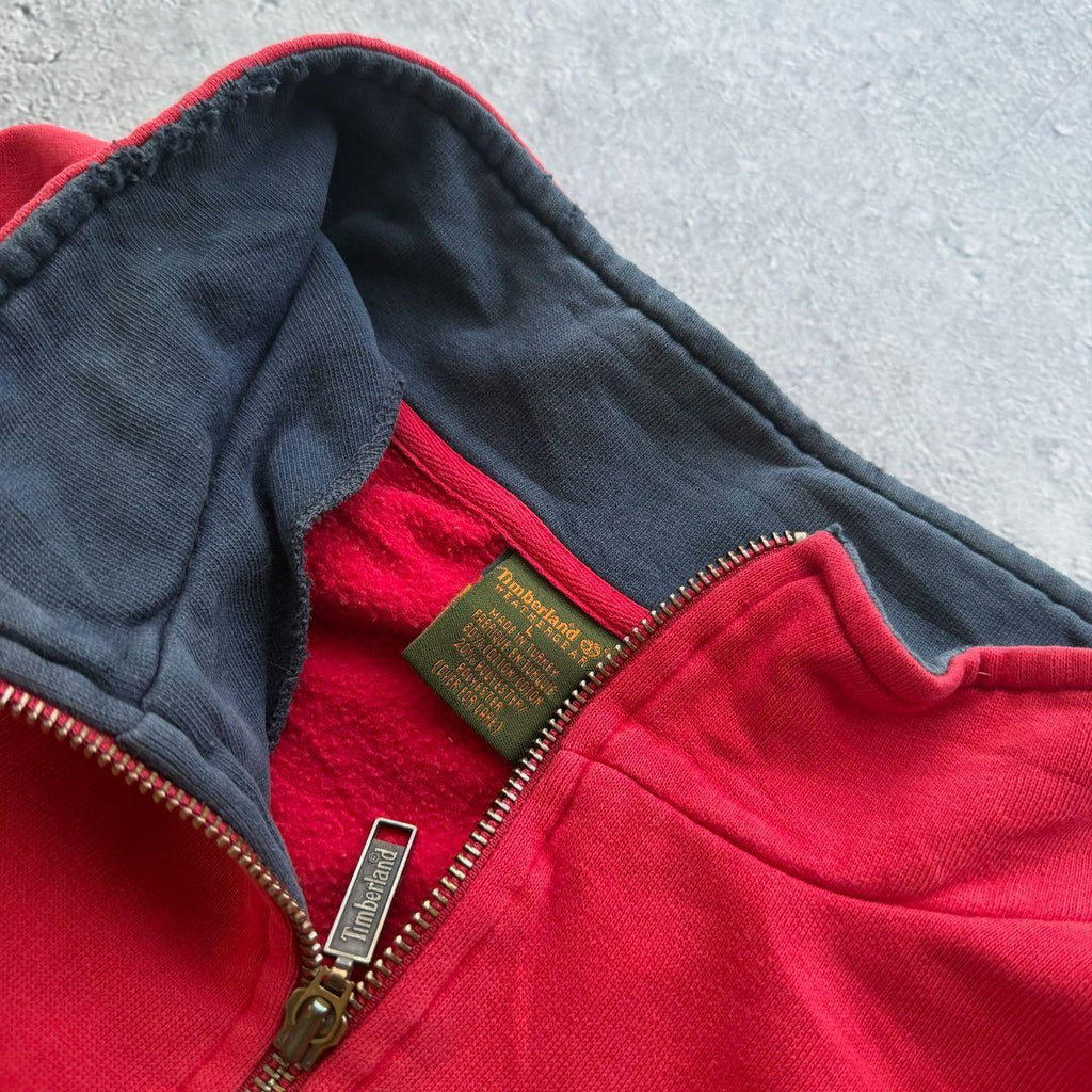 90's Timberland 1/4 Zip Sweater (L)