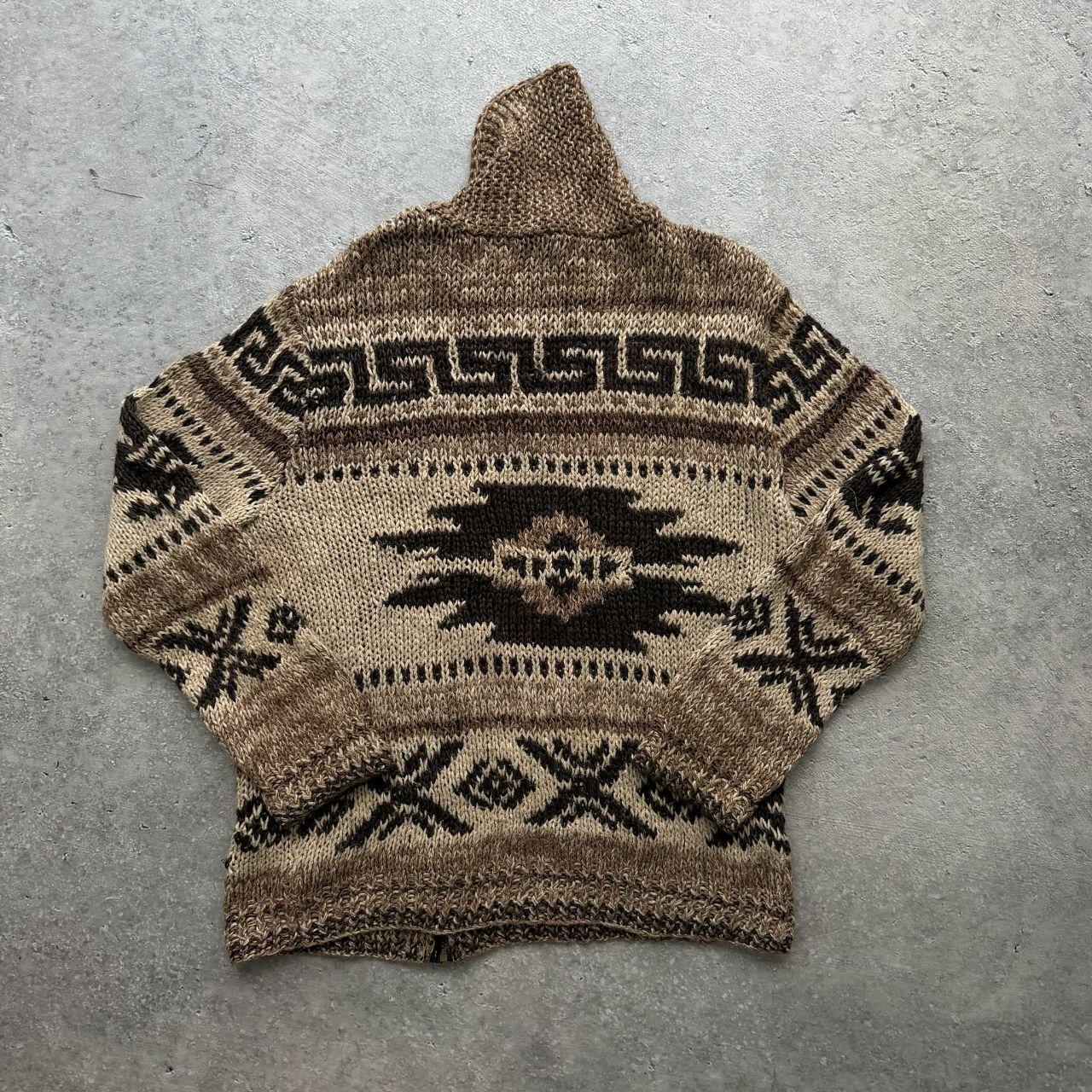 2000's Polo Ralph Lauren Hand Knit Zip Sweater (L)