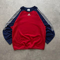 Adidas Men's red multi Sweatshirts