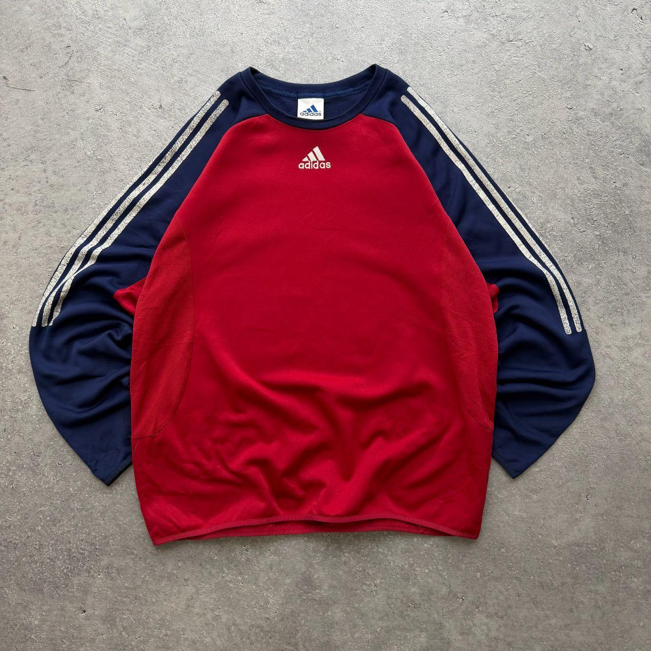 Adidas Men's red multi Sweatshirts