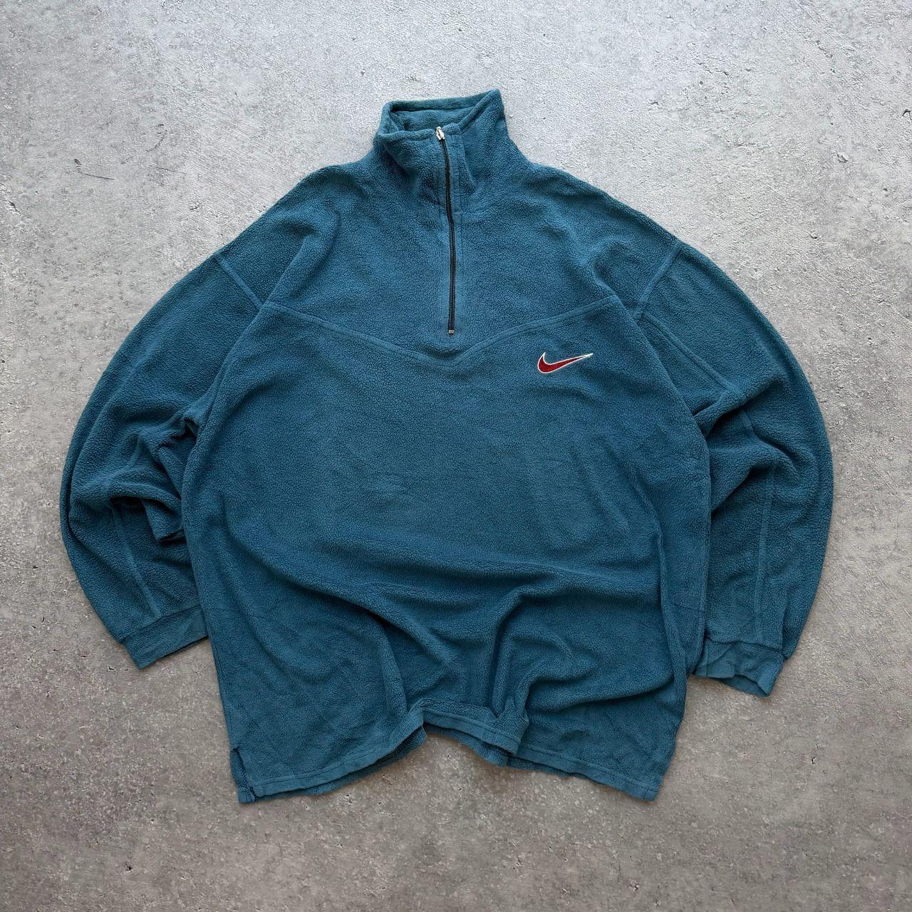 90's Nike Fleece Quarter Zip Sweater (XL)