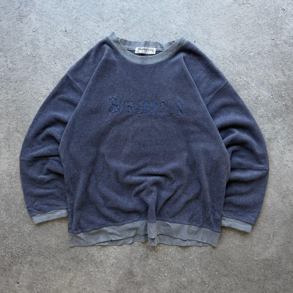 1996 Burberrys Blues Fleece Sweater (Women’s XL)