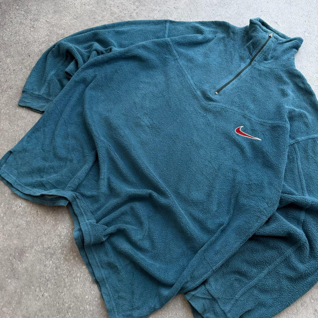 90's Nike Fleece Quarter Zip Sweater (XL)