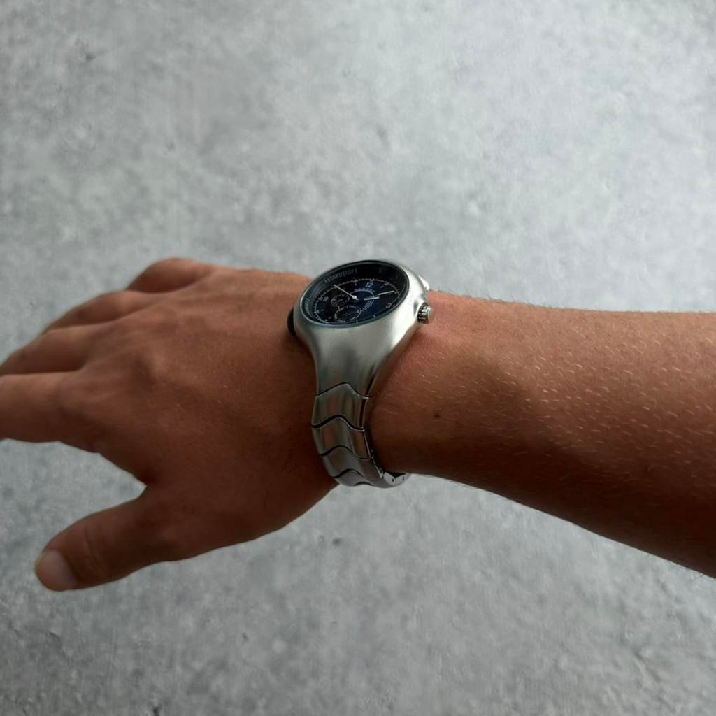 Y2K Style Twist Watch - Black Dial