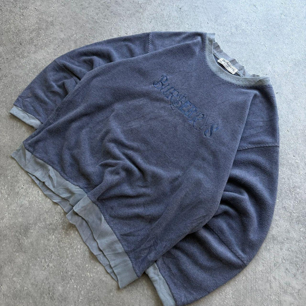 1996 Burberrys Blues Fleece Sweater (Women’s XL)