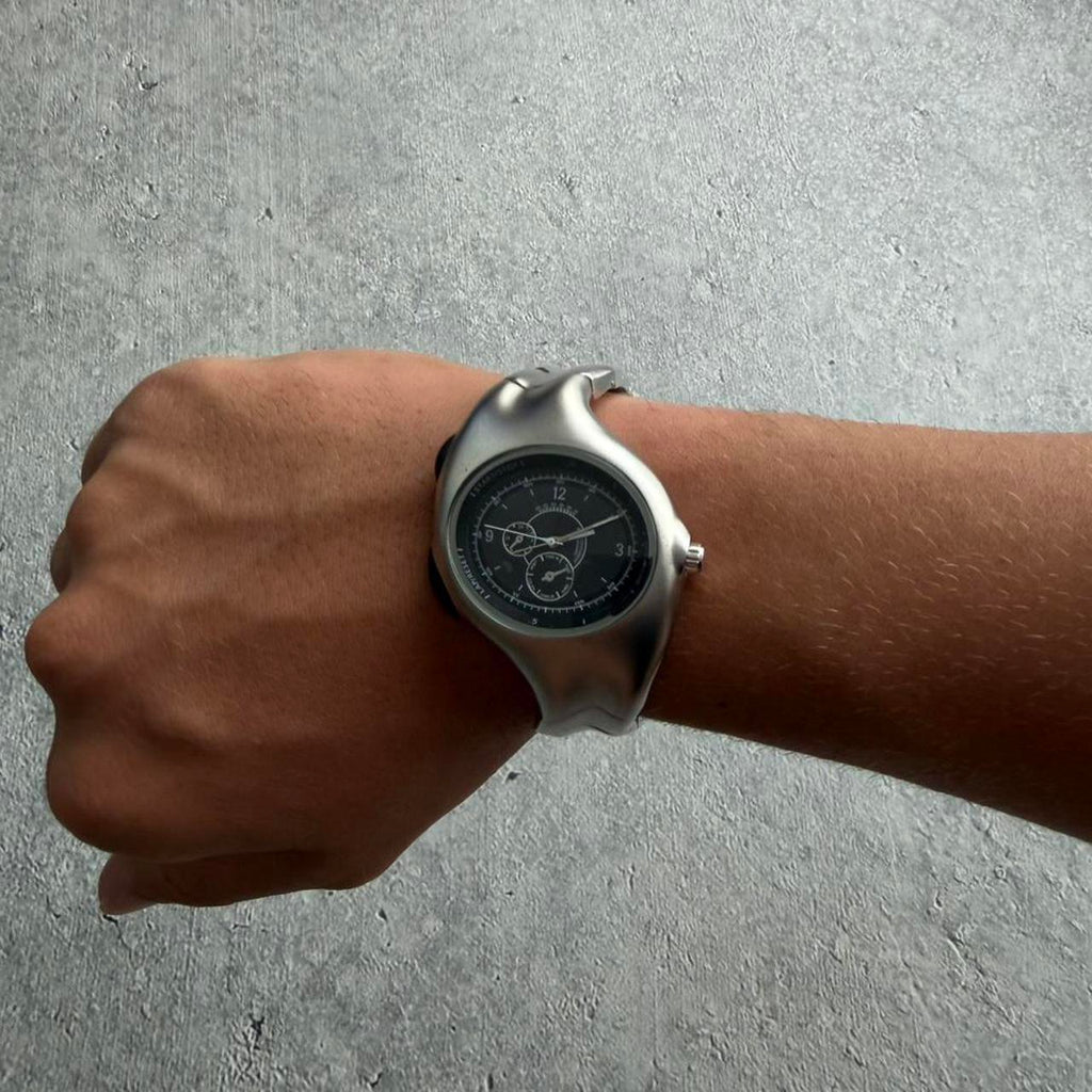 Y2K Style Twist Watch - Black Dial